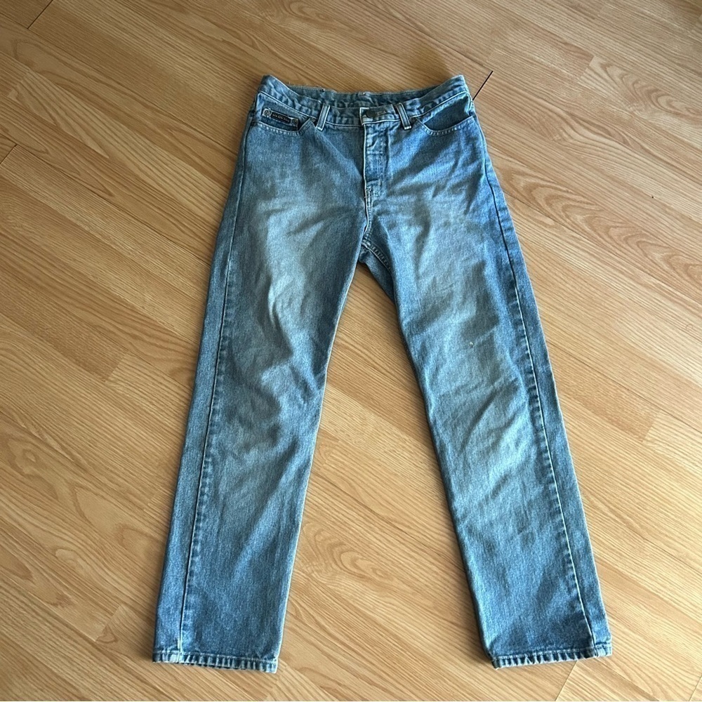 Vintage New York & Co. Light Denim Straight Leg Jeans 10 Petite